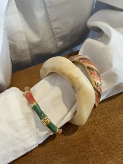 Design By Si Lykke chunky armbånd - Cream hvid Clearance