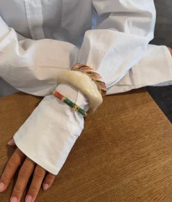 Design By Si Lykke chunky armbånd - Cream hvid Clearance