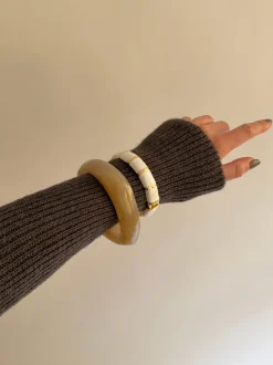 Design By Si Lykke chunky armbånd - Honningfarvet Outlet