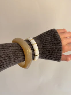Design By Si Lykke chunky armbånd - Honningfarvet Outlet