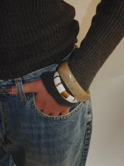 Design By Si Lykke chunky armbånd - Honningfarvet Outlet