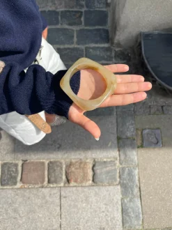 Design By Si Lykke chunky armbånd - Lys honningfarvet Sale