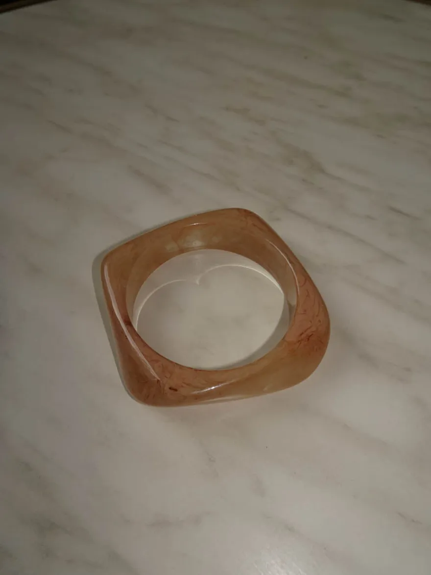 Design By Si Lykke chunky armbånd - Lys karamel Online