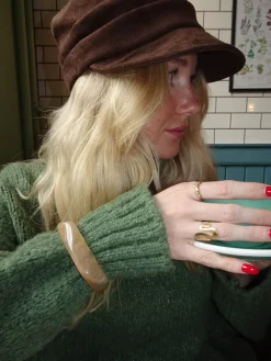 Design By Si Lykke chunky armbånd - Lys karamel Online