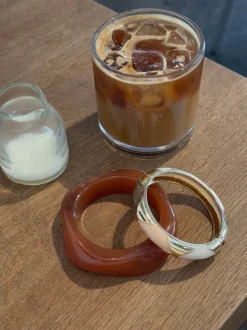 Design By Si Lykke chunky armbånd - Mørk karamel