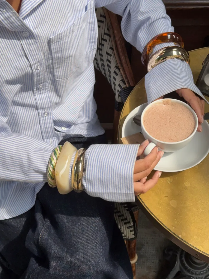 Design By Si Lykke chunky armbånd - Off white Best