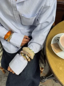 Design By Si Lykke chunky armbånd - Off white Best