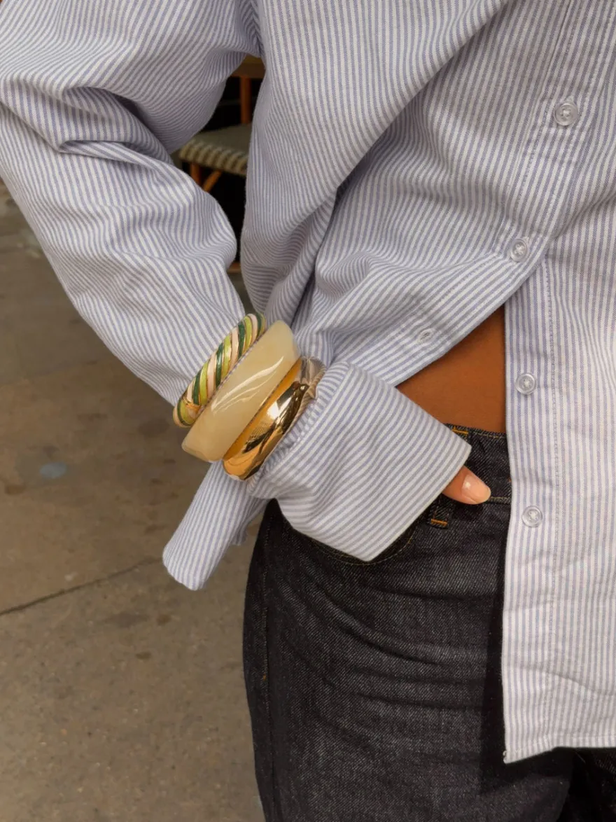 Design By Si Lykke chunky armbånd - Off white Best