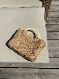 Design By Si Maddaloni flettet taske - Beige New