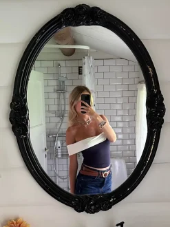 Design By Si Maisy off shoulder top - Navy Outlet
