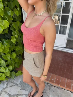 Design By Si Malie glimmer tanktop - Koral Outlet