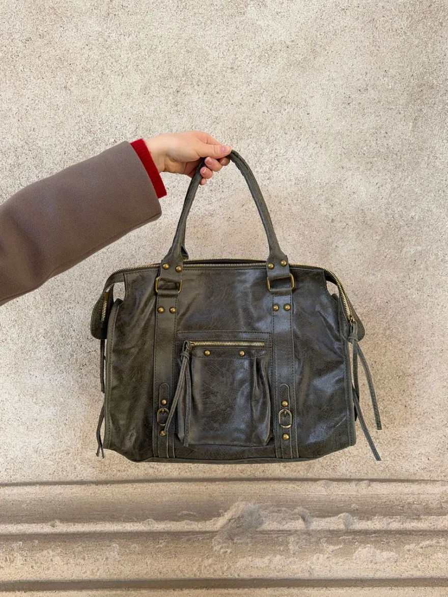 Design By Si Manhattan taske - kaki Online
