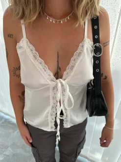 Design By Si Manon top - hvid Discount