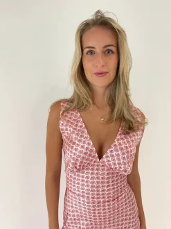 Design By Si Marielle kjole med muslingeprint New