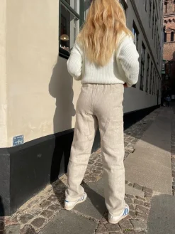Design By Si Matilde W hør bukser beige Clearance
