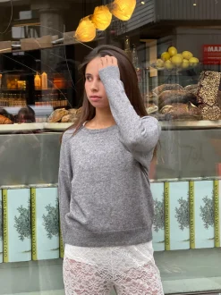 Design By Si Mellie striktrøje - Grå Outlet