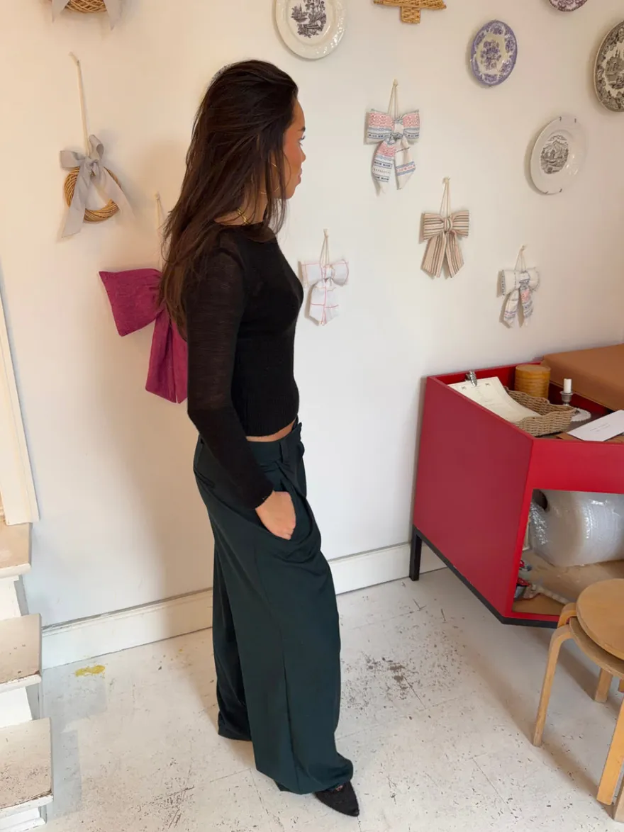 Design By Si Menia suitbukser - Grøn Online