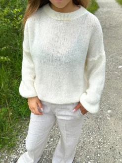 Design By Si Miti strik - Off white Discount