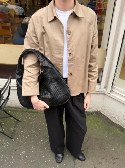 Design By Si Monica kort trenchcoat - Beige Sale