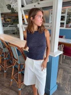 Design By Si Montania glimmertop - Navy