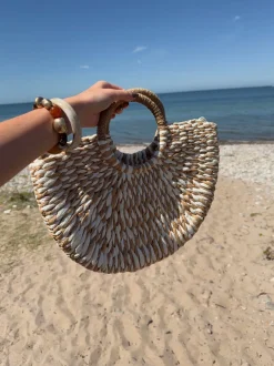 Design By Si Monza flettet taske - Beige Best