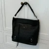 Design By Si Mumbai skuldertaske i flet - Sort Discount