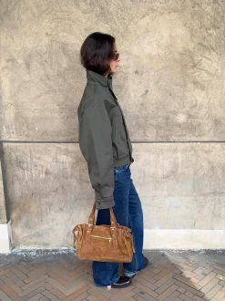 Design By Si Mura taske i ruskind - Brun Outlet