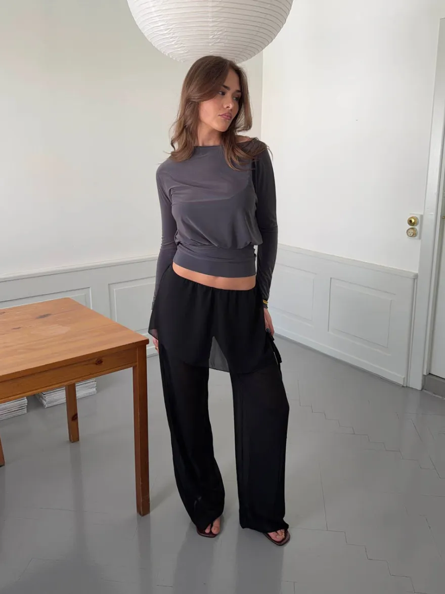 Design By Si Nadina bukser med nederdel - Sort Online