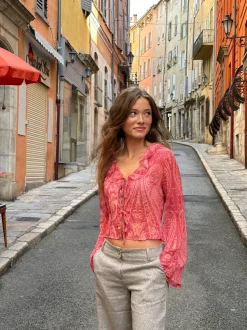 Design By Si Noraline bluse - Pink Discount