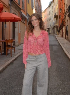 Design By Si Noraline bluse - Pink Discount