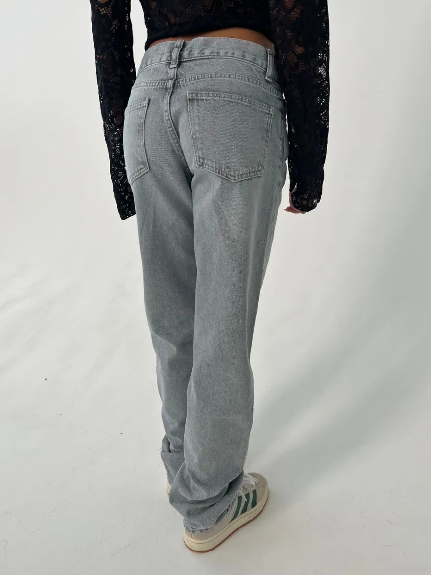 Design By Si Nyla jeans - Lysegrå Discount