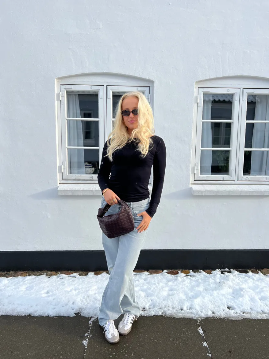Design By Si Nyla jeans - Lysegrå Discount