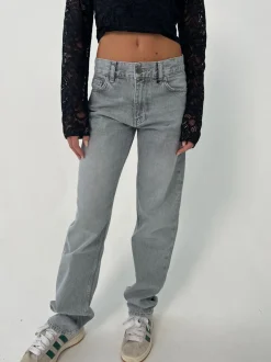 Design By Si Nyla jeans - Lysegrå Discount