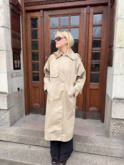 Design By Si Nyra trenchcoat - Beige Sale