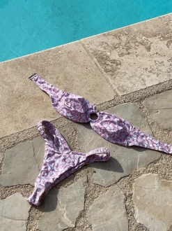 Design By Si Paola bikini med mønster - Hvid/pink