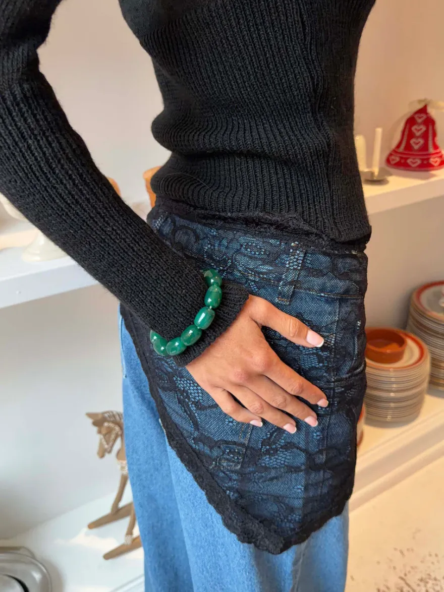 Design By Si Perla armbånd - Grøn Online
