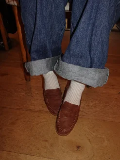 Design By Si Pilou loafers i ruskind - brun Clearance
