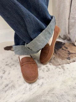 Design By Si Pilou loafers i ruskind - brun Clearance