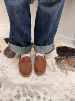 Design By Si Pilou loafers i ruskind - brun Clearance