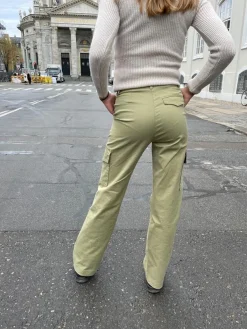 Design By Si Premium - cargo bukser kaki grøn Discount