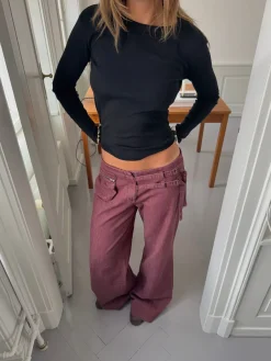 Design By Si Roleo langærmet bluse - Sort Sale