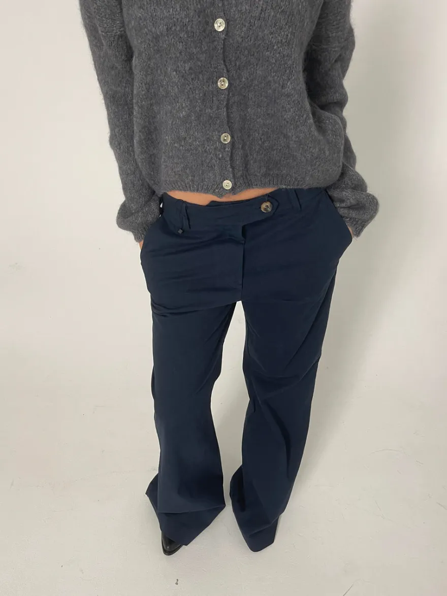 Design By Si Romey bukser - Navy Online