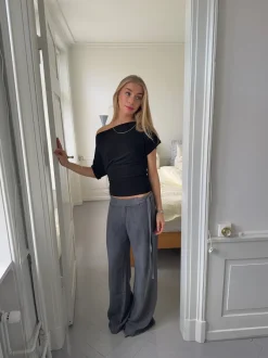 Design By Si Ronya bukser med bælte - Grå Outlet