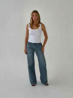 Design By Si Samara jeans - Blå denim Clearance