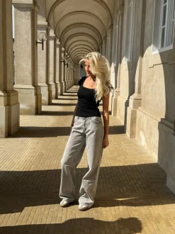 Design By Si Samara jeans - Lys grå Outlet