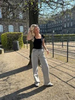 Design By Si Samara jeans - Lys grå Outlet