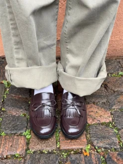 Design By Si Samia loafers med detaljer - Brun Outlet