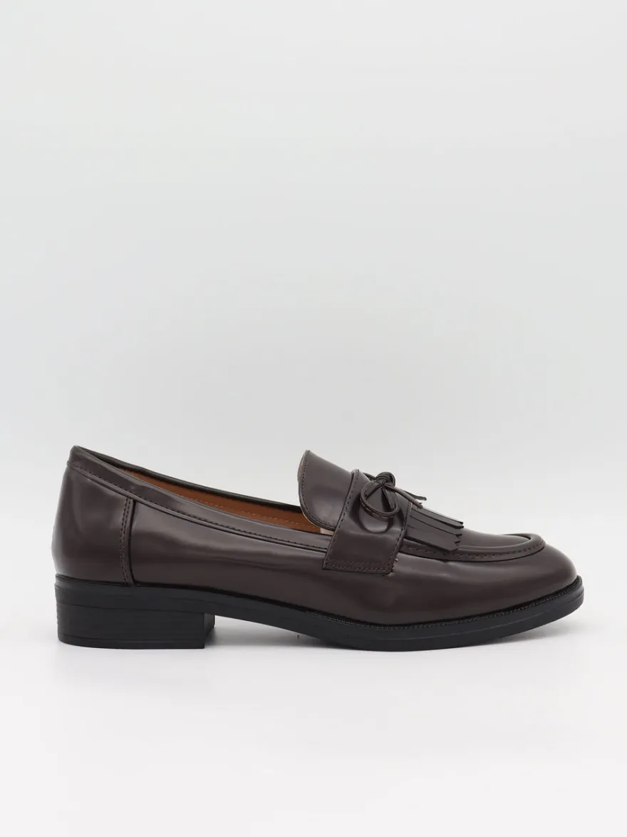 Design By Si Samia loafers med detaljer - Brun Outlet