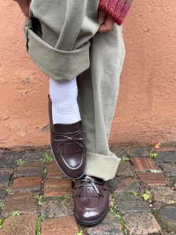 Design By Si Samia loafers med detaljer - Brun Outlet