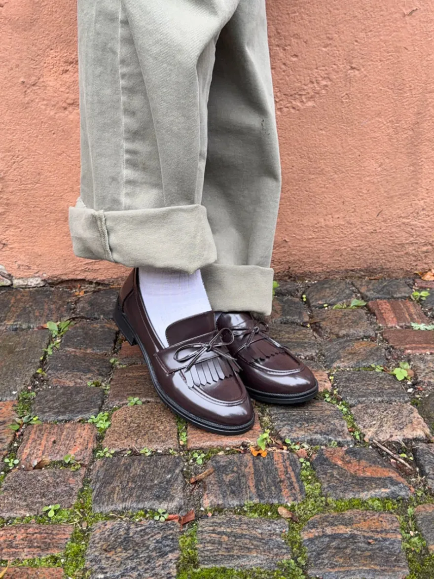 Design By Si Samia loafers med detaljer - Brun Outlet